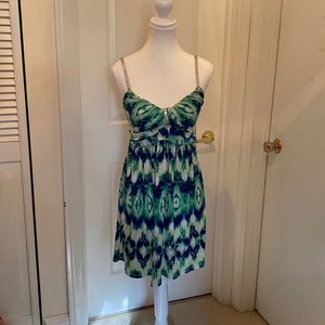 Beautiful dress, jersey fabric & bling straps.